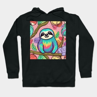 rainbow sloth Hoodie